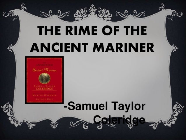 Реферат: The Rime Of The Ancient Mariner Changes